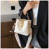 Fashionable Texture Hand-held Bucket Crossbody Bag